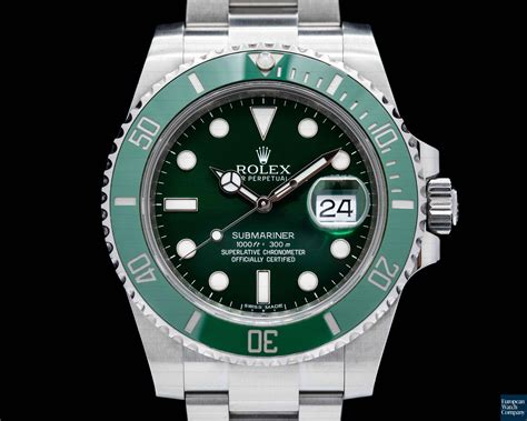 116610lv rolex submariner date green hulk 40mm|Rolex Hulk current prices.